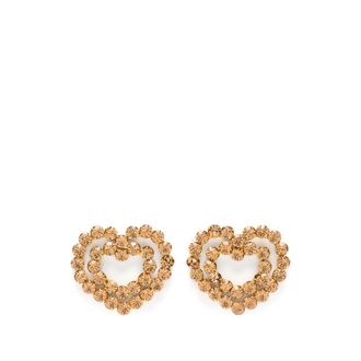 VANINA Crystal-embellished Heart-shaped Earrings
