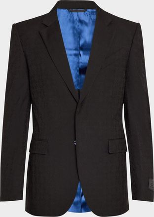 Givenchy Mens Monogram Wool Sport Coat