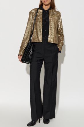 Zadig&Voltaire Luxilo Short Jacket, Womens, Gold