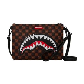 Sprayground Sharks In Paris WTF Bubble Crossover Clutch - Bags - unisex - Marr&oacute;n - ONE SIZE