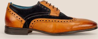 Oswin Hyde Mens Miles Tan/Navy - Brown - Size: 9