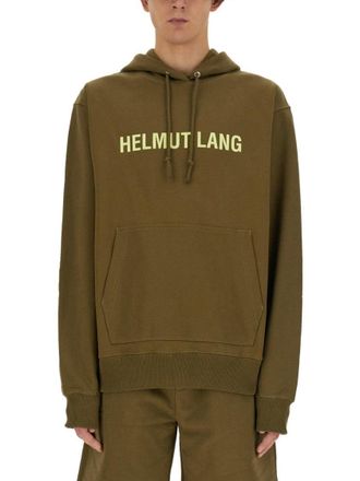Helmut Lang Crewneck Sweatshirt With Bold Logo Detail