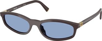 Miu Miu MUA06SF Asian Fit 22C60O Womens Sunglasses Brown Size 54
