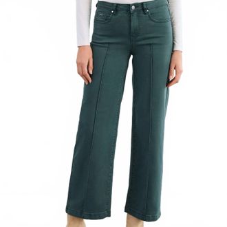FDJ Womens Olivia Wide Leg Denim In Spruce