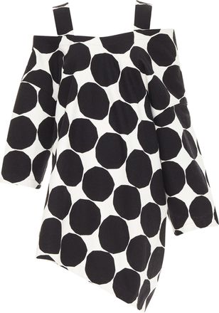 Junya Watanabe polka dot asymmetric dress