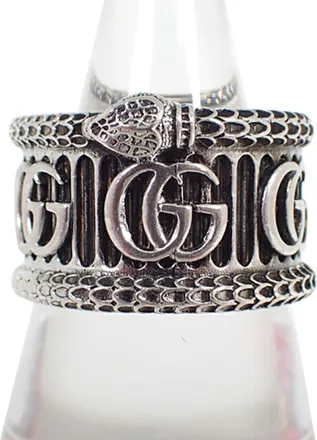 Gucci Sterling Silver 925 Band Ring (Pre-Owned)