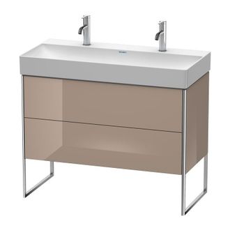 Duravit Duravit Xsquare Mueble De Pie 98,4x46,0 Cm, 2 Cajones, Para Lavabo Durasquare 235310, Color (frente/cuerpo): Cappuccino Laca Alto Brillo - Xs444408686