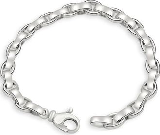 Pompeii3 Mens 14k Gold (62gram) or Platinum (114gram) 8mm Link Bracelet 8.5