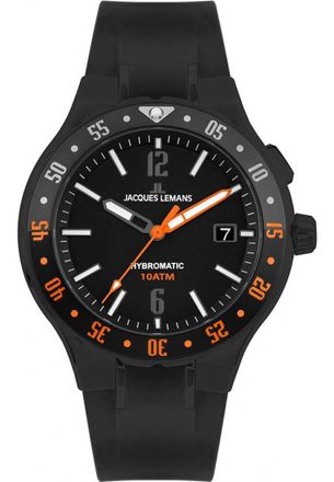 Jacques Lemans 1-2109D Mens Hybromatic Watch - Black - One Size