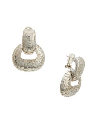 Oscar De La Renta Mosaic Textured Earrings