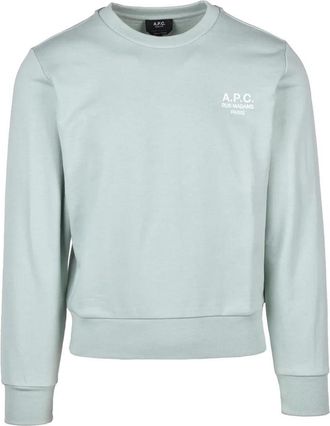 A.P.C. Cropped Sweatshirt - Aqua