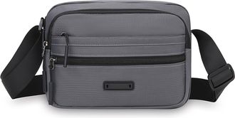 Generic Compatible For Mens black bag, adjustable strap, suitable for daily commuting and leisure travel(Grey)