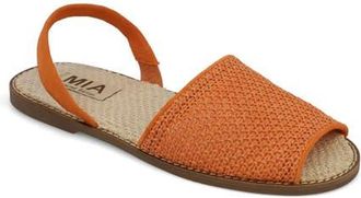 Mia Brazil Slingback Sandal in Burnt Orange Woven at Nordstrom, Size 9.5