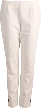 Escada Slim-Fit Trousers in White Viscose