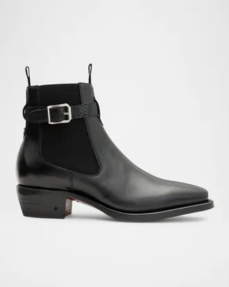 John Varvatos Men & apos;s Walker Buckle Chelsea Boots