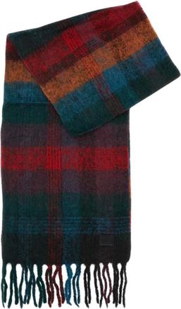 Paul Smith Accessoires, Heren, Veelkleurig, ONE Size, Wol, Multicolour Check-Pattern Sjaal
