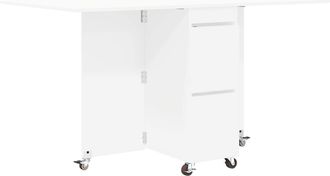vidaXL Mesa De Comedor 140 X 80 X 77 Cm Madera De Ingenier&iacute;a Blanco Vidaxl