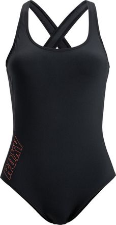 Roxy Badeanzug ROXY Roxy Active 2024, Damen, Gr. L, grau (anthrazit), 75% Nylon, 25% Elasthan, Badeanz&uuml;ge Badeanzug