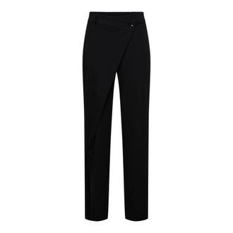 &Co Woman Gabriella Straight Broeken - Dames - Broeken - Zwart - Maat: 2XL Poliester