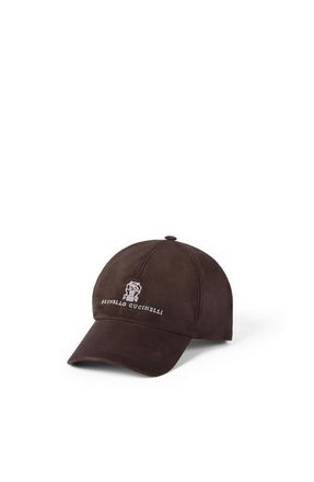 Brunello Cucinelli Suede baseball cap in Coffee at Nordstrom, Size X-Large