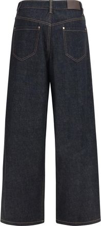 Brunello Cucinelli Cotton Straight-Leg Jeans - Navy