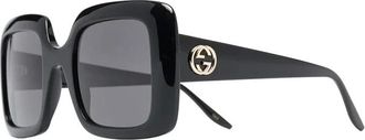 Gucci Sunglasses, female, Black, Size: 52 MM Square Sunglasses