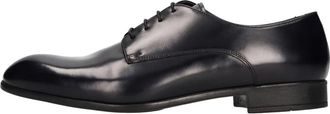 Doucal's Du 1167 Leren Veterschoenen - Heren - Nette schoenen - Blauw - 39 EU - Leer - Schoenen