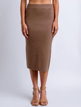Kerisma Issa Midi Skirt In Mocha