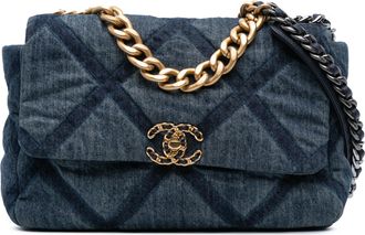 Chanel Chanel 19 Schoudertas Denim Gequilted