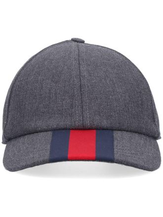 Gucci Wollen honkbalpet - Grijs