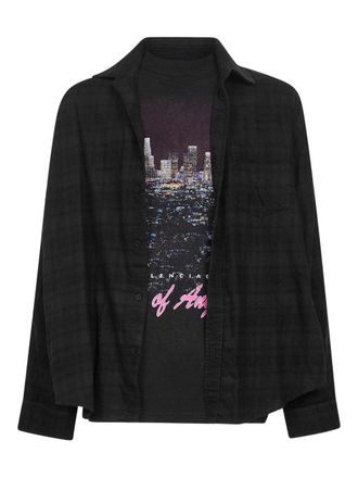 Balenciaga Mens Layered Cotton Shirt