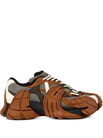 Camperlab Tormenta lace-up sculpted sneakers - unisex - Recycled Polyester/Mesh/Fabric/FSC Natural Rubber - 41 - Grey