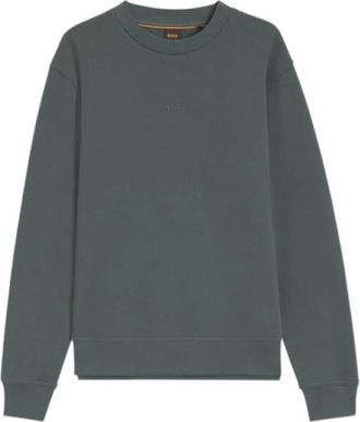 HUGO BOSS We Smallcrew Sweatshirt - Heren - Sweatshirts - Groen - M - Katoen - Hoodies & sweatvesten