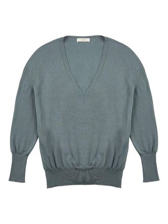 Zanone Maglione con scollo a V - Blu