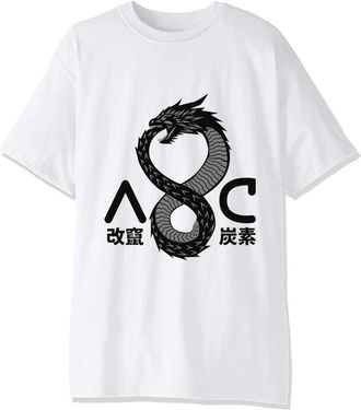 Generic Symbolic of Future Set Up Dragon Mens T-Shirt. XX-Large White