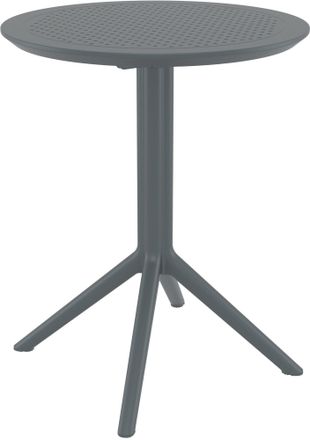 Clp Mesa Plegable Sky Gris Oscuro Redonda