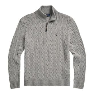 Ralph Lauren Truien & Vesten, Heren, Grijs, XL, Half Zip Closure Sweater