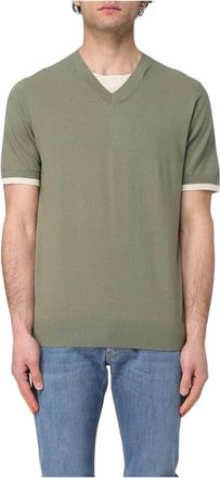 Paolo Pecora Heren, Truien, Groen, Maat: S Katoen