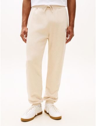 Tommy Hilfiger Mens Embroidered Logo Sweatpant - Heathered Oatmilk - XXL