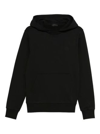 Moncler Felpa in cotone con cappuccio - Nero