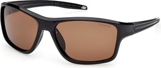 Skechers SE00183 Polarized 01H Mens Sunglasses Black Size 61