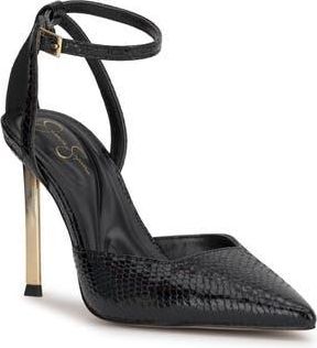 Jessica Simpson Kalynia Ankle Strap Pump in Black at Nordstrom Rack, Size 9.5