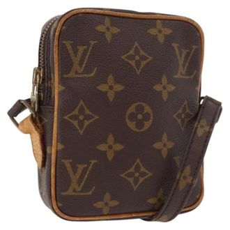 Louis Vuitton Tweedehands leren Louis Vuitton tassen - Dames - Pre-owned - Bruin - Maat: ONE Size Leer