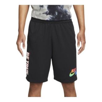 Nike Mens Nike Alphabet Logo Printing Sports Shorts Black DV1881-010