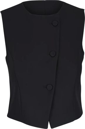 TWP Gilet con bottoni - Nero