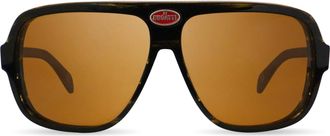 Bugatti Mens 60 mm Brown Sunglasses
