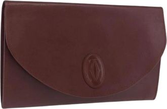 Cartier Pre-owned Clutches, female, Red, Size: ONE SIZE Pre-owned Vintage Leather Clutch