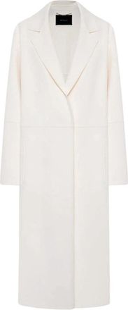 Kiton Cashmere Double Cloth Coat - Dames - Jas met riem - Wit - S - Kasjmier - Jassen