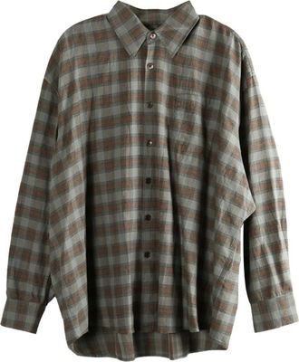 Our Legacy flannel check shirt - Grigio