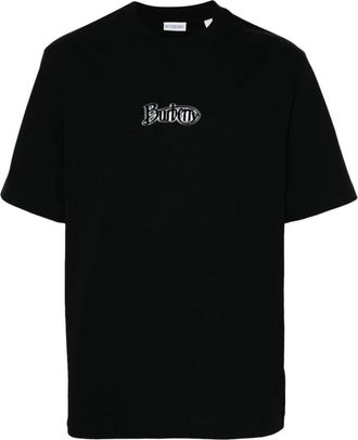 Burberry T-Shirts, male, Black, L, Black T-shirt